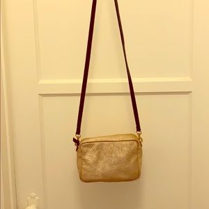 Small glitter Clare V Midi Sac bag